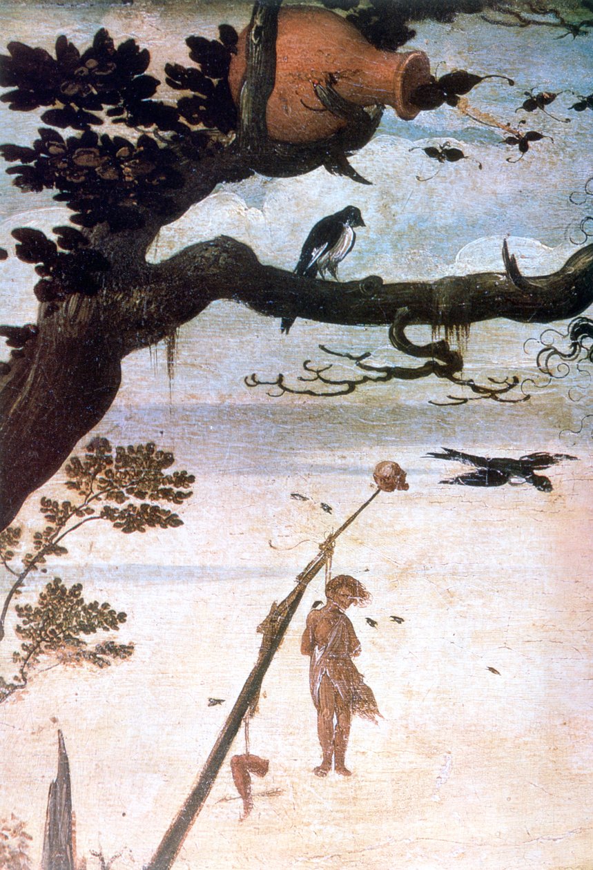 Landskabsscene, legenden om Saint Christopher, c1520-1559 af Jan Mandyn