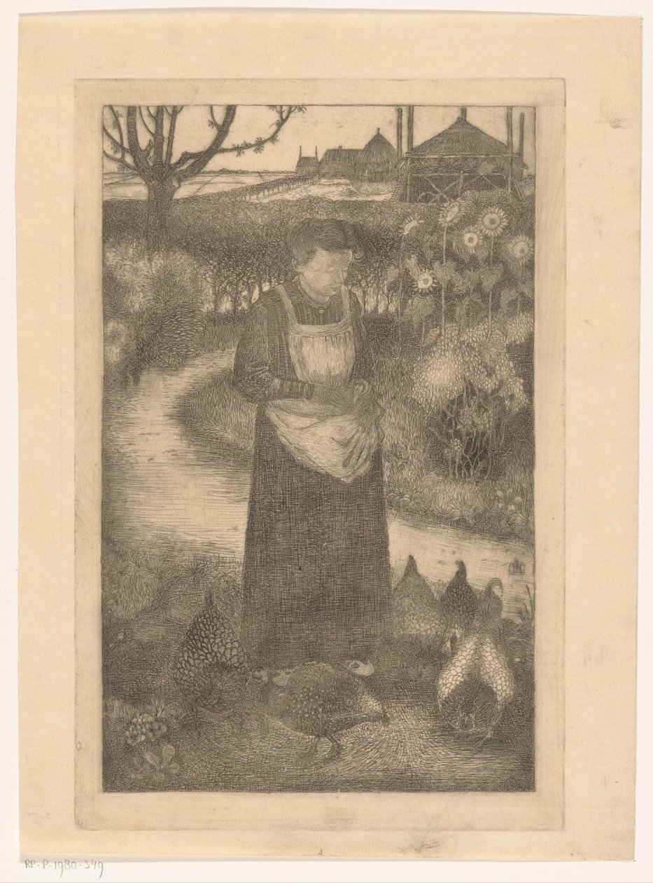 Anne Zernike tager kyllingerne af Jan Mankes