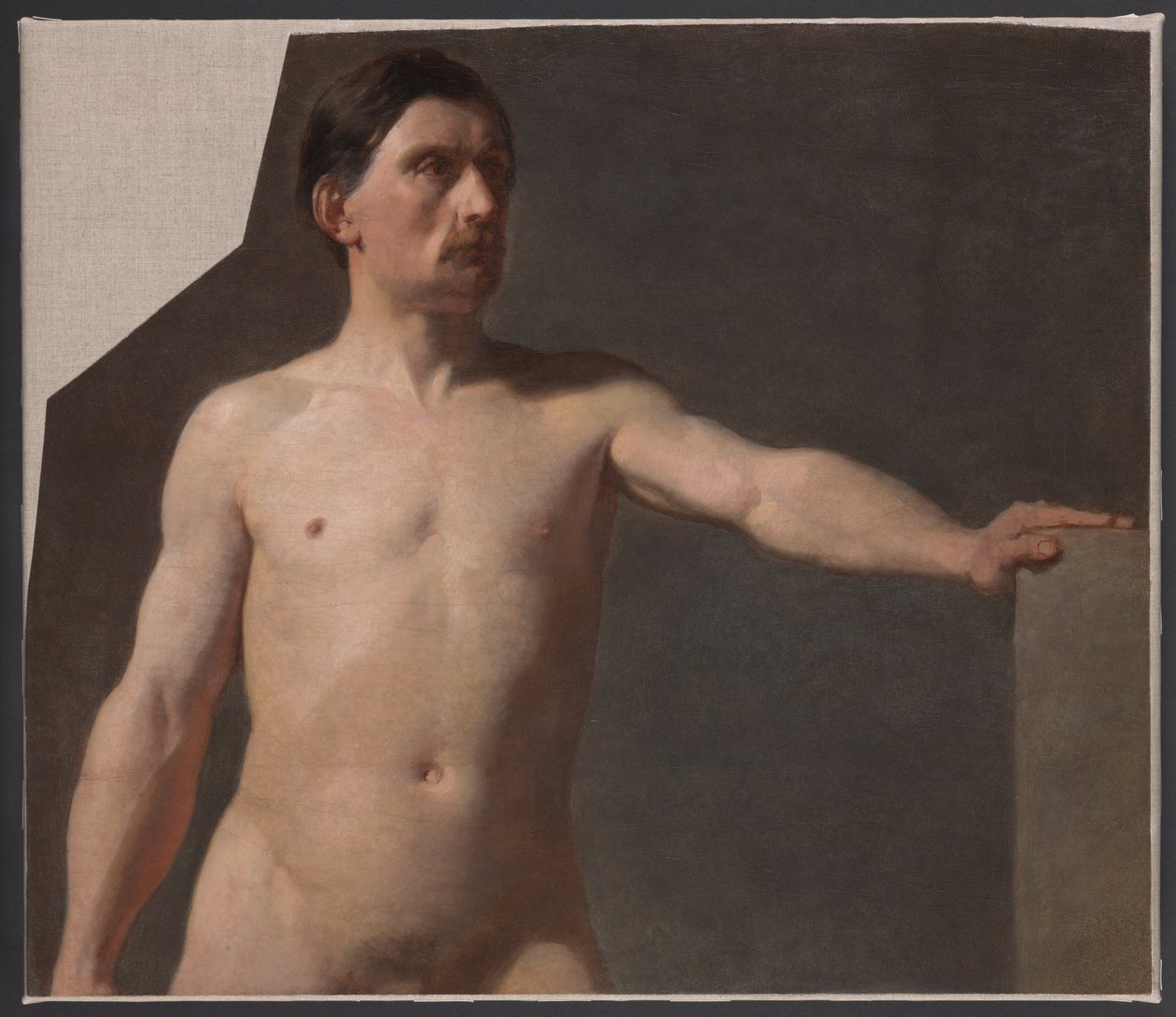 Mandlig nøgenfigur - Torso af en mandlig figur af Jan Matejko