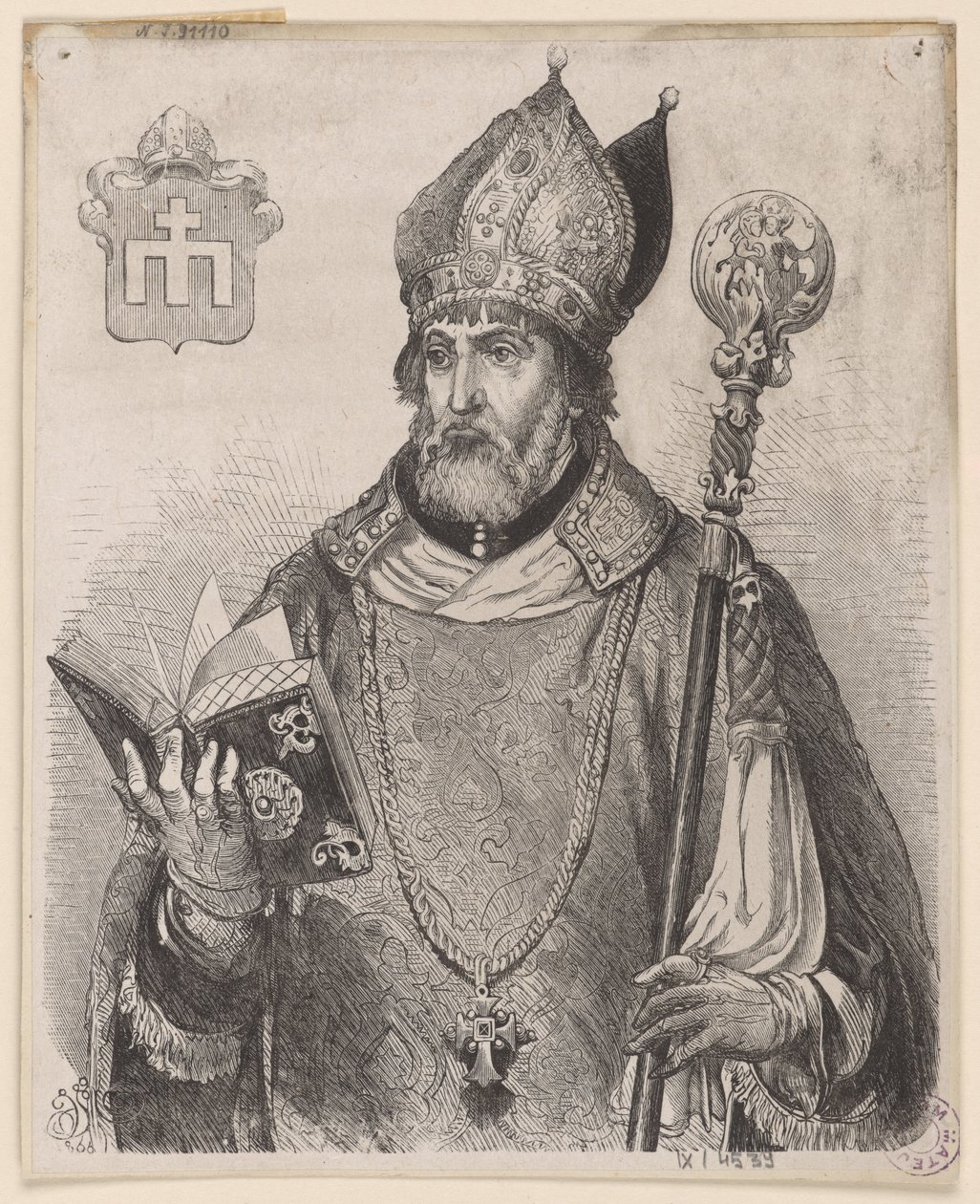 Andrzej Zebrzydowski, biskop af Kraków – træsnit efter en tegning af Jan Matejko af Jan Matejko