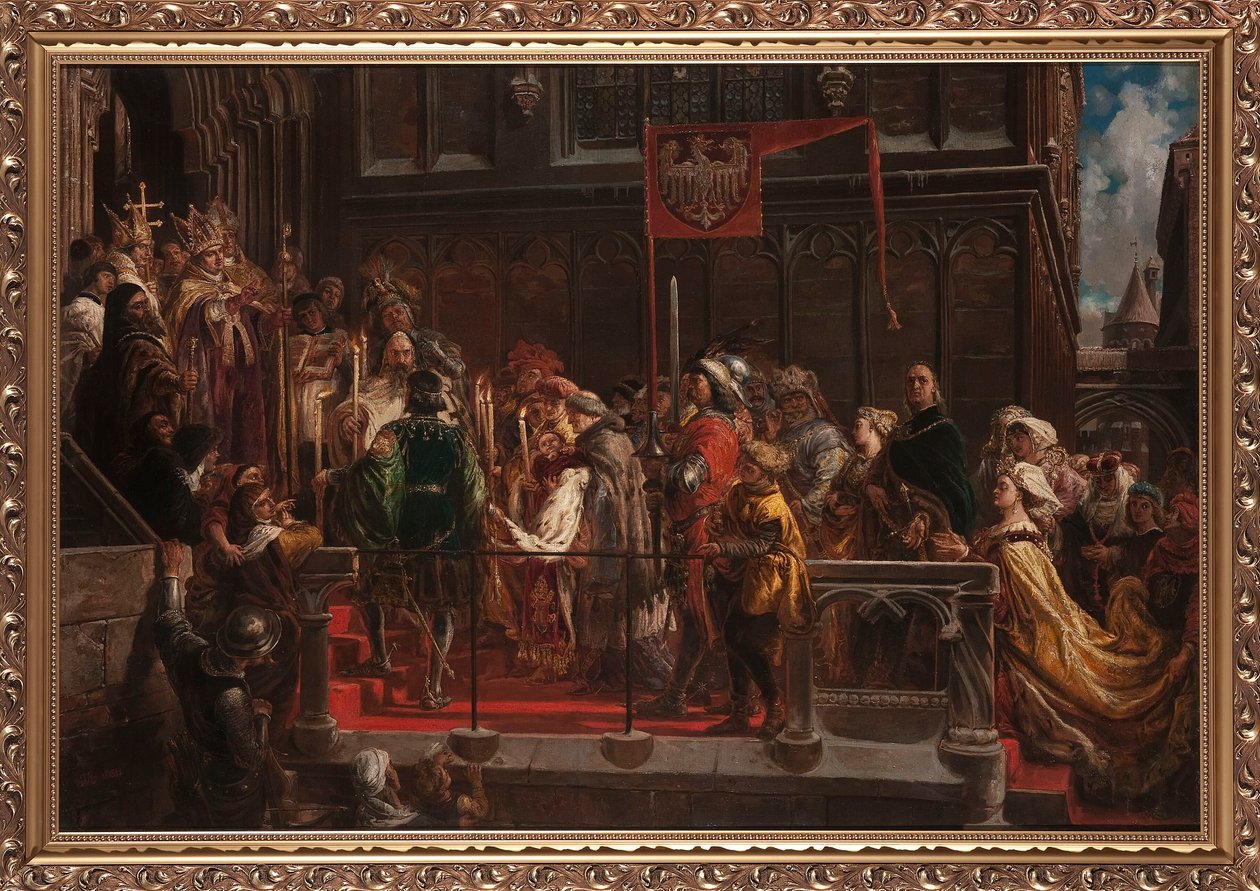Władysław Warneńczyks dåb den 18. februar 1425. af Jan Matejko
