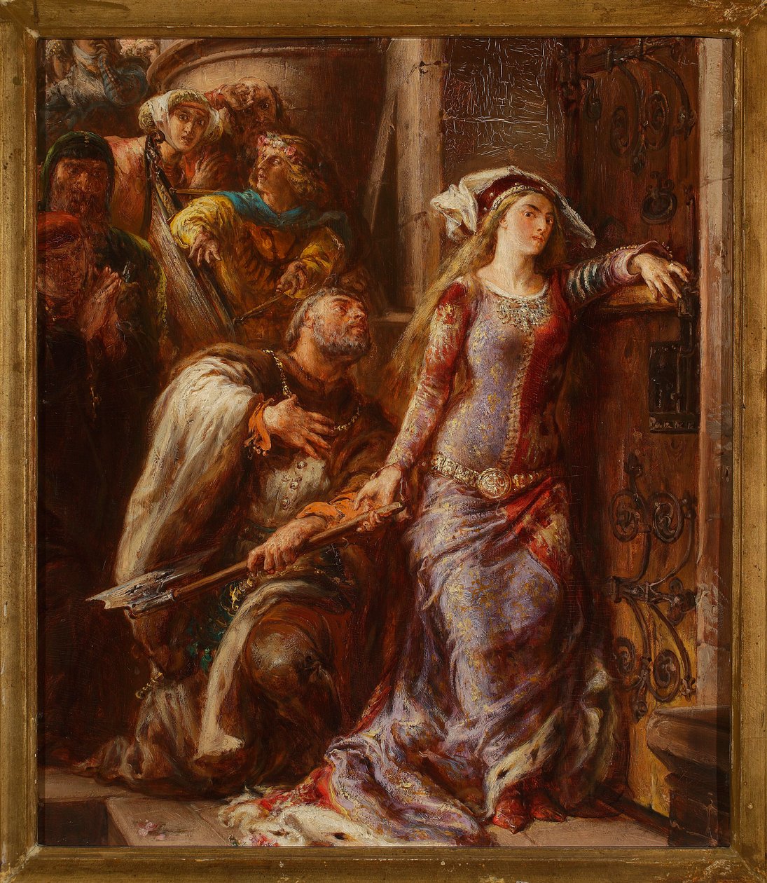 Dronning Jadwiga og Dymitr af Goraj af Jan Matejko