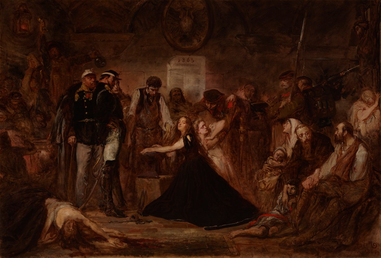 Polonia 1863 (Det lænkede Polen) af Jan Matejko