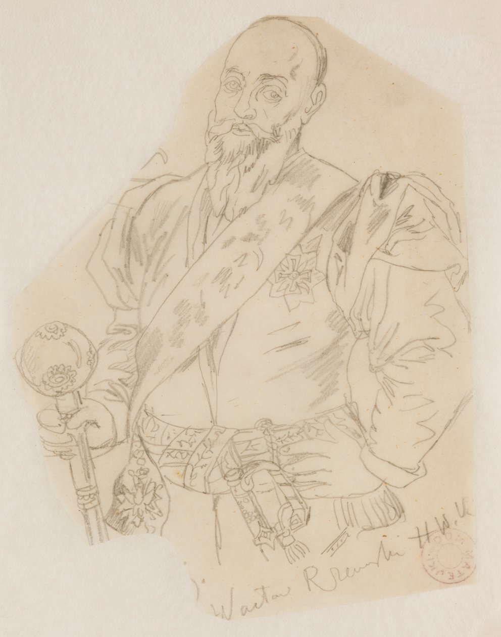 Buste af Wacław Rzewuski, stor kronhetman af Jan Matejko