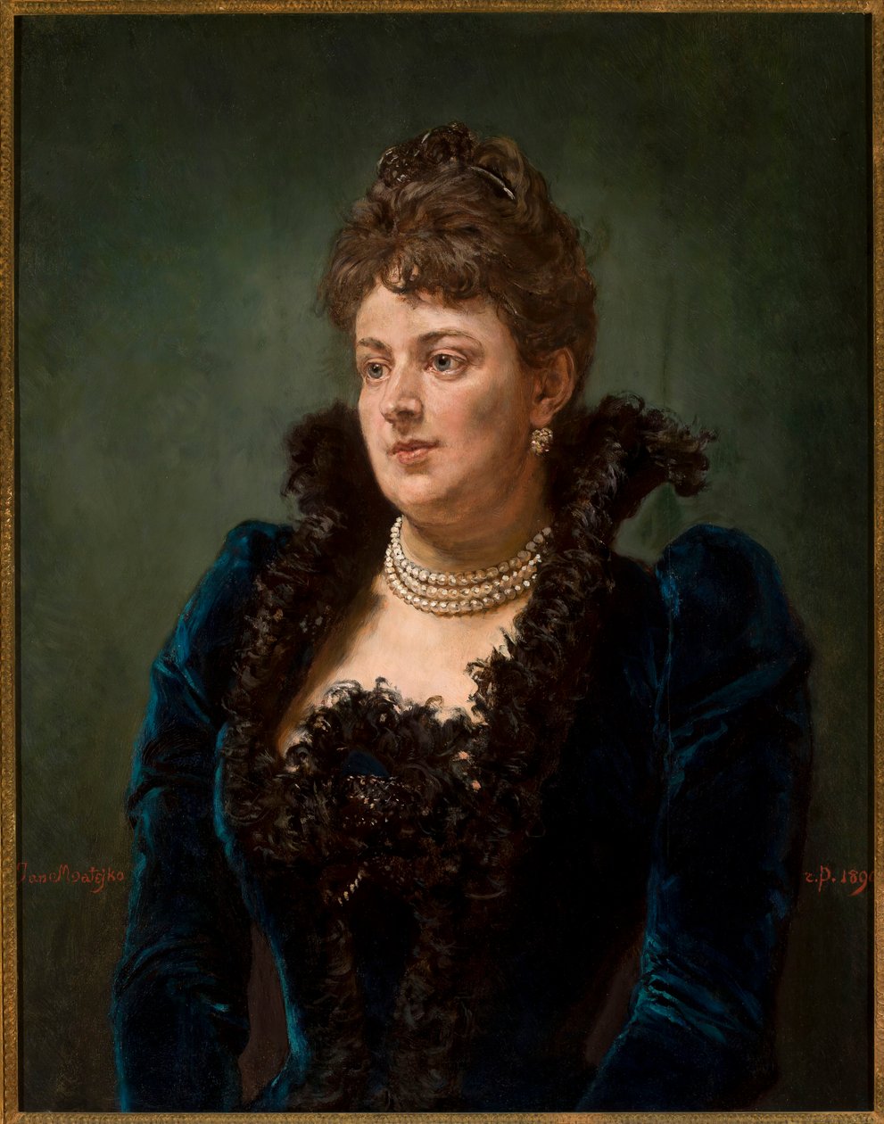 Portræt af Bona Ossowiecka af Jan Matejko