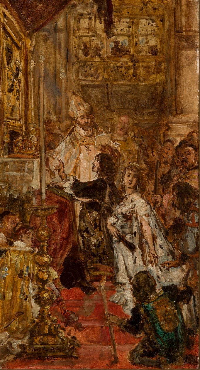 Jan Kazimierz’ ægteskaber af Jan Matejko