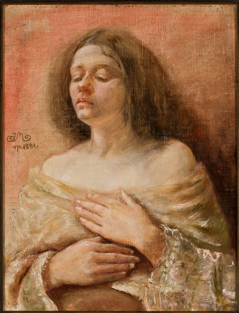 Portrætstudie af en kvinde af Jan Matejko