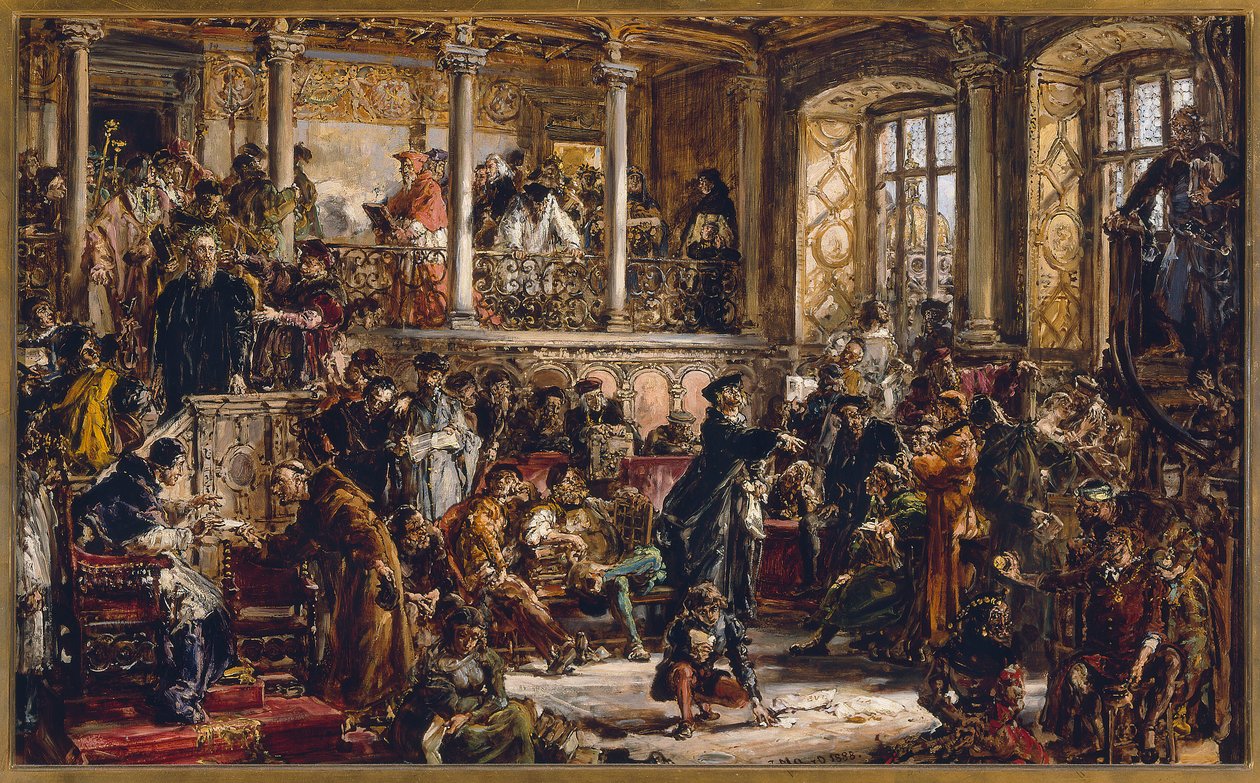 Litteraturens guldalder i det 16. århundrede. Reformationen. Katolicismens overvægt af Jan Matejko