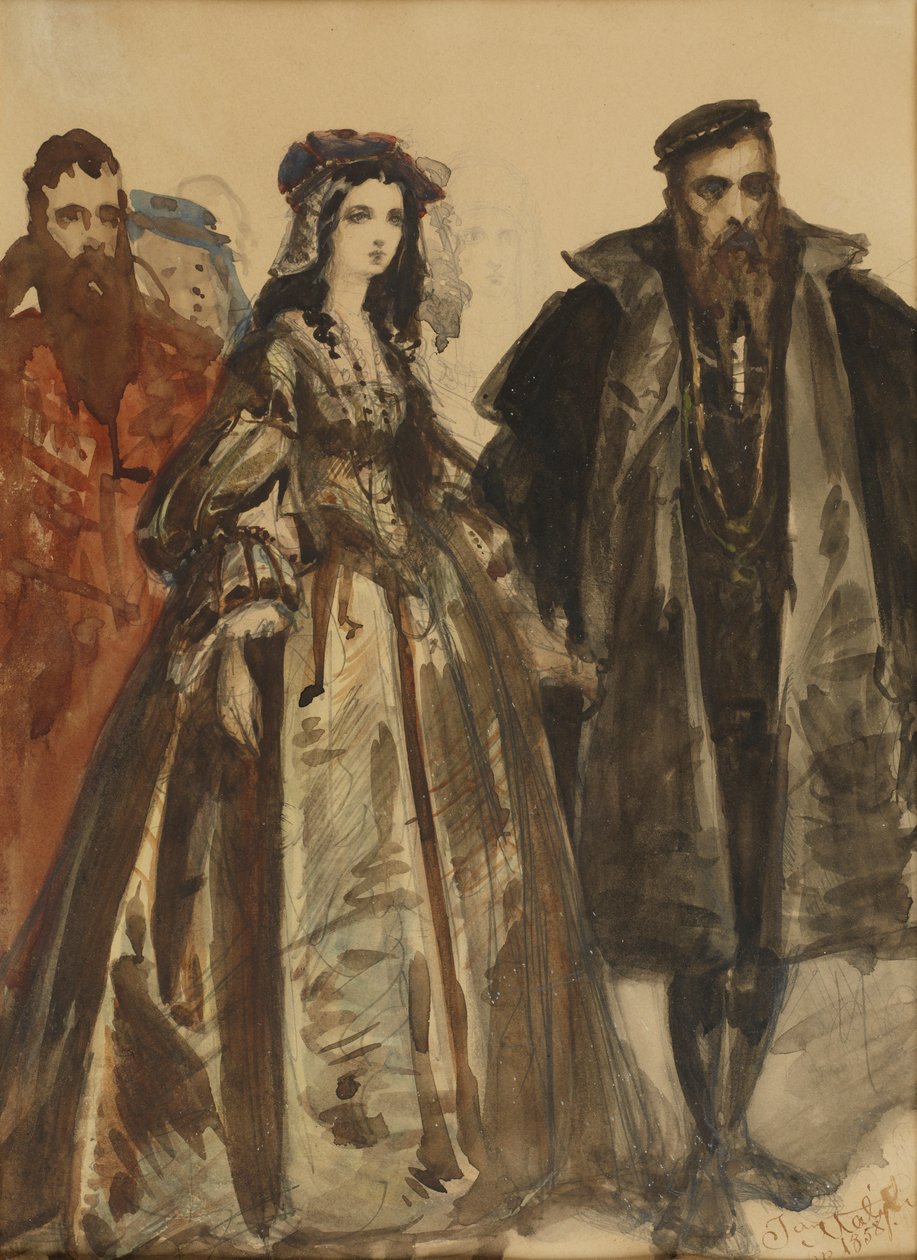 Sigismund August og Barbara af Jan Matejko