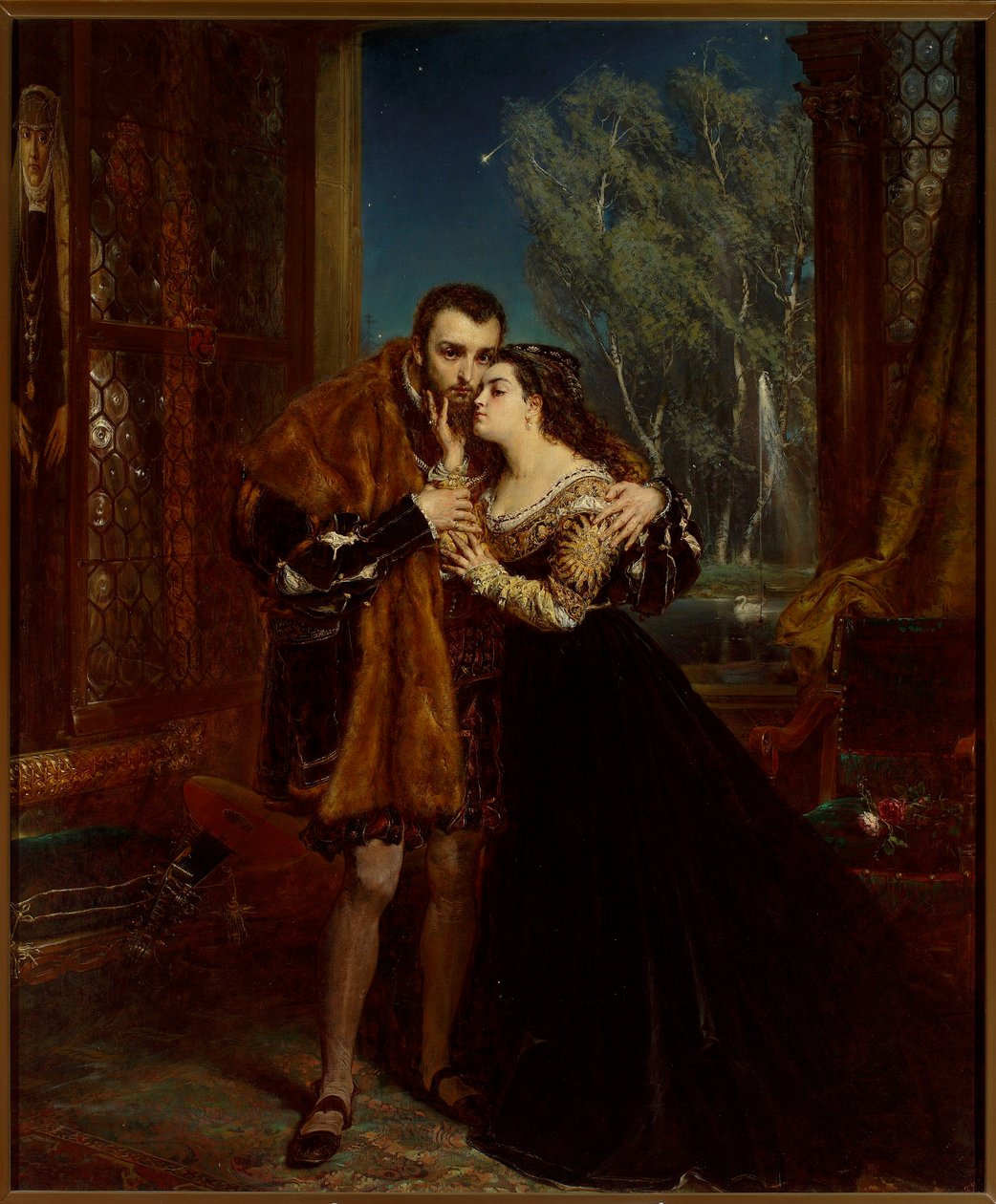 Sigismund August med Barbara ved Radziwiłł-hoffet i Vilnius af Jan Matejko