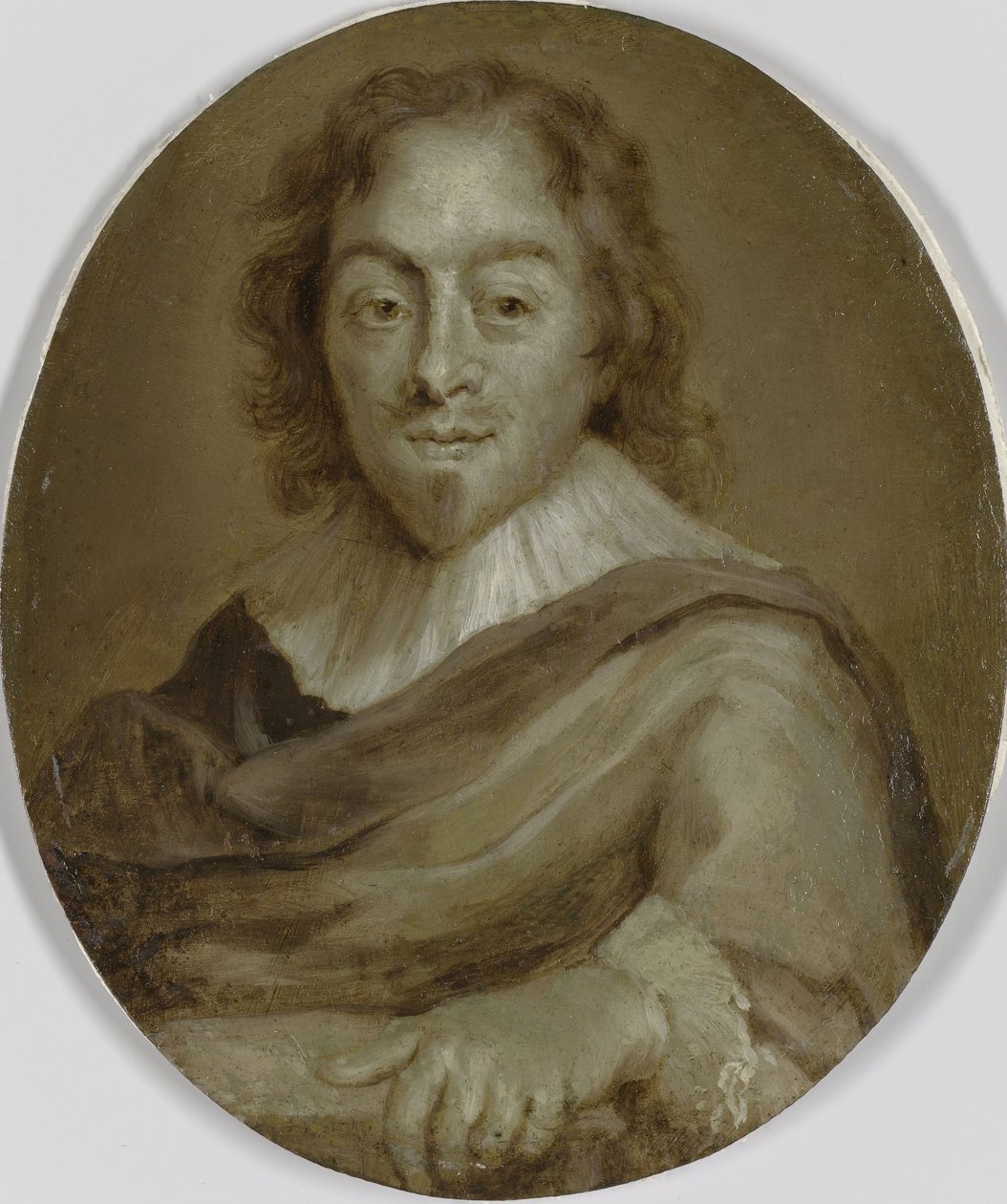 Portræt af Constantijn Huygens, digter, sekretær for prins Frederik Henrik og prins William II og første rådmand og finansminister for William III af Jan Maurits Quinkhard