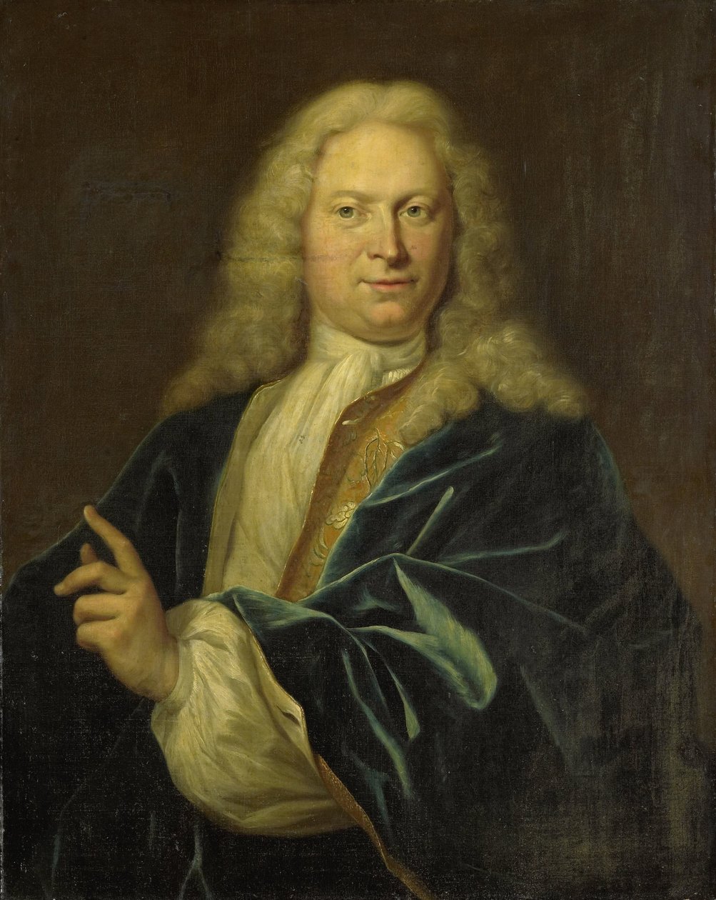 Portræt af Jan Hendrik van Heemskerck, greve af Det Hellige Romerske Rige, Lord of Achttienhoven, Den Bosch og Eyndschoten, kaptajn for borgerskabet i Amsterdam (Johan Hendrik Graaf Van Heemskerk) af Jan Maurits Quinkhard
