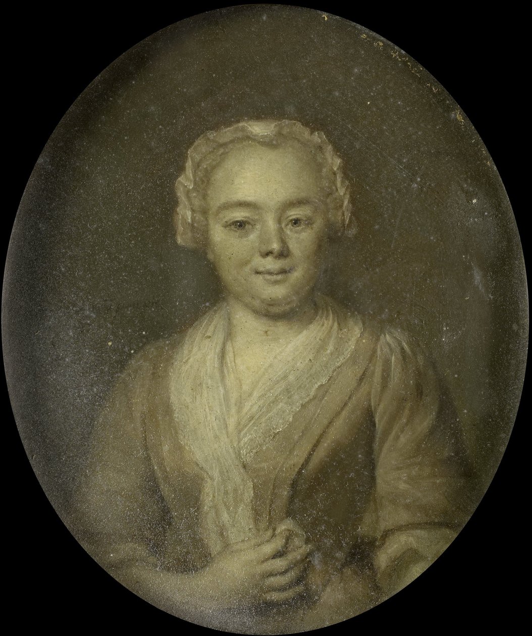 Portræt af Margaretha van Leuvenigh, kone til Bernardus de Bosch af Jan Maurits Quinkhard