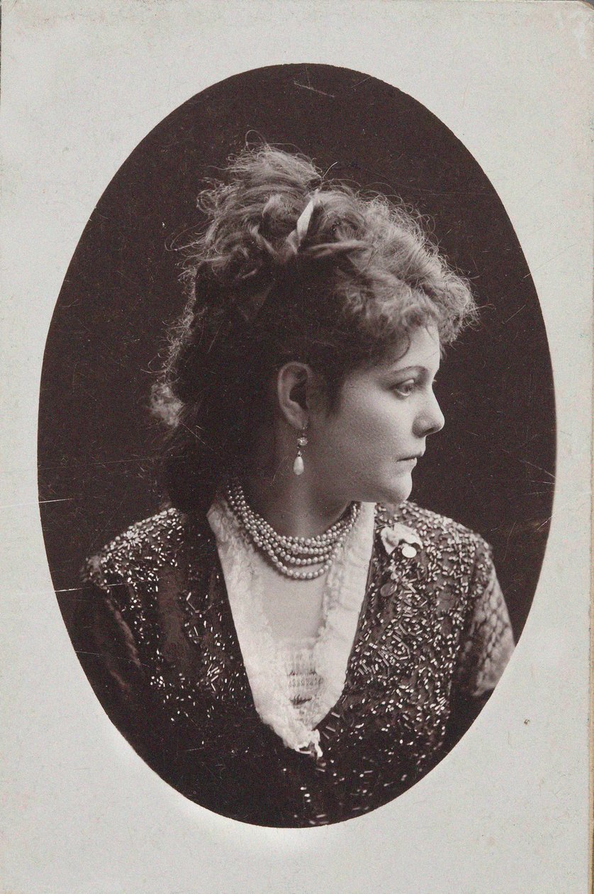 Portræt af pianist og komponist Sophie Menter 1846-1918, 1893. af Jan Mieczkowski