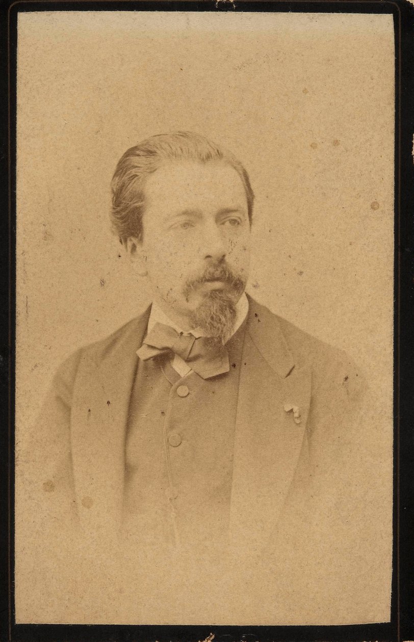 Portræt af violinisten og komponisten Henryk Wieniawski 1835-1880. af Jan Mieczkowski