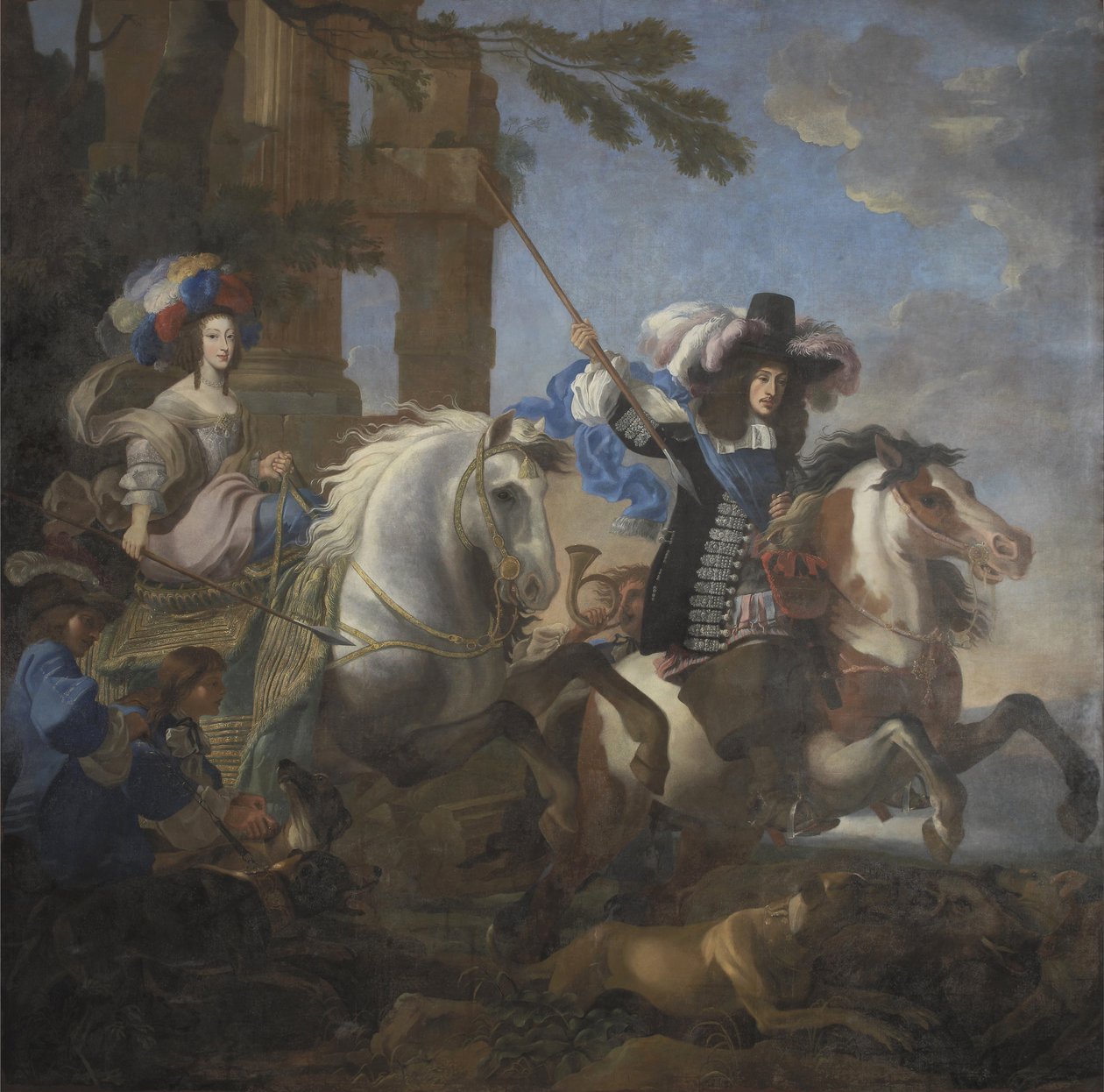 Ferdinand Maria, kurfyrst af Bayern og Henriette Adelaide af Savoyen af Jan Miel