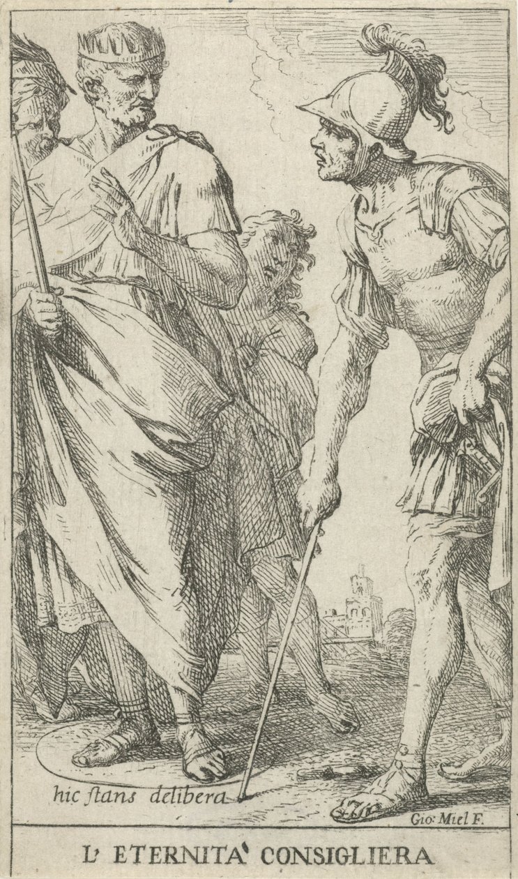 Popilius Laenas tegner en cirkel L