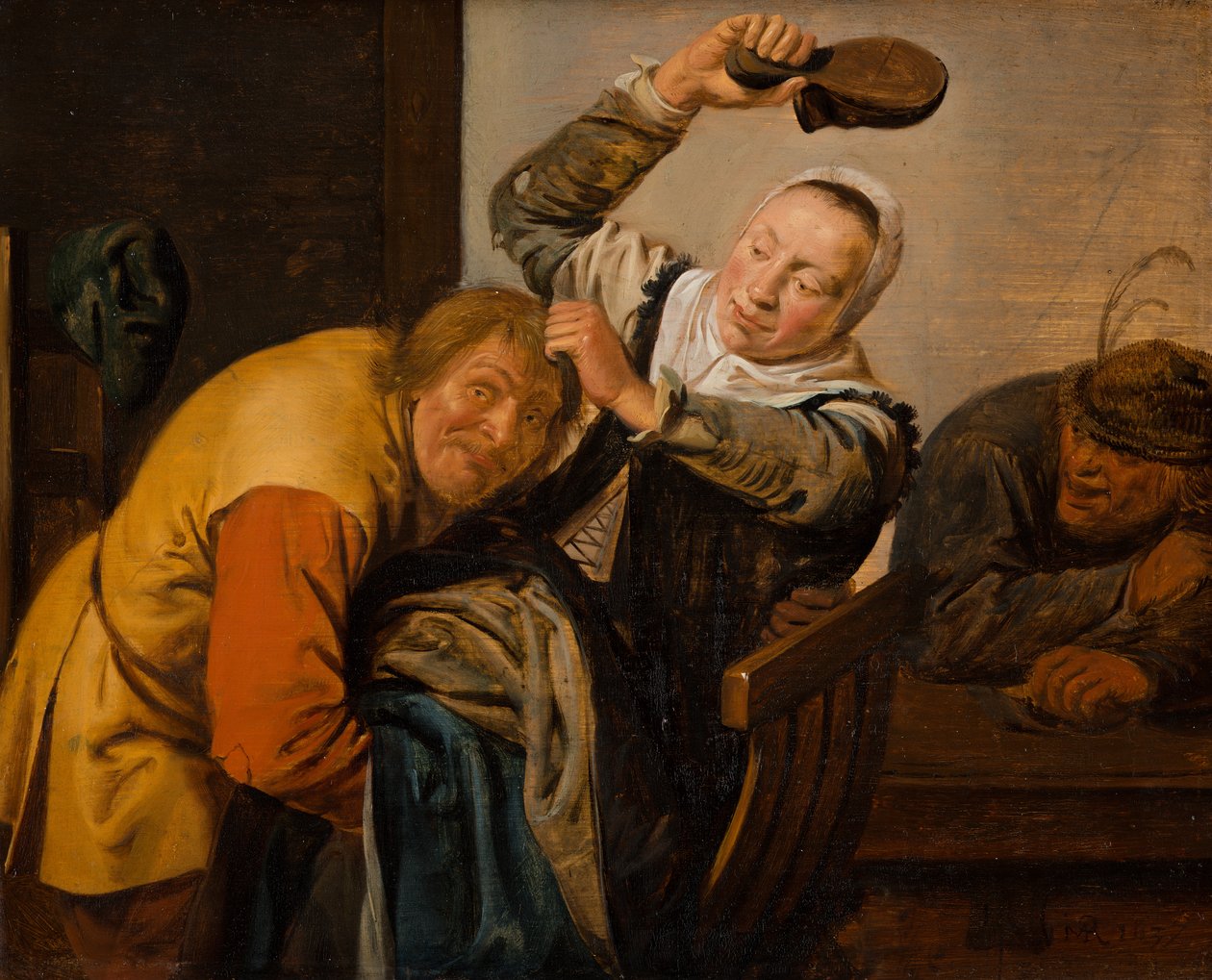 De fem sanser: berøring, 1637 af Jan Miense Molenaer