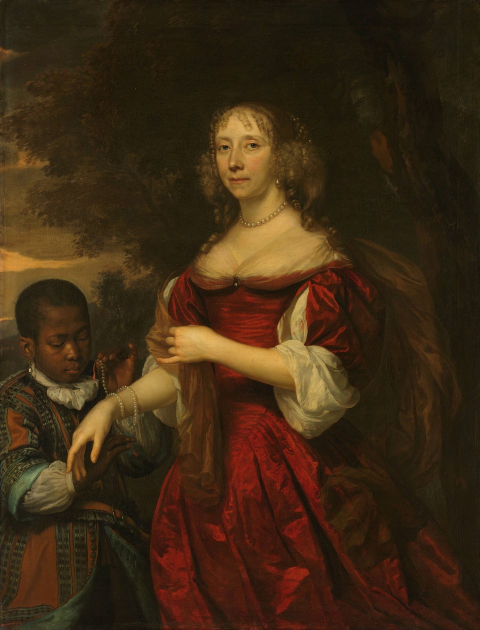 Margaretha van Raephorst (d 1690). Cornelis Tromps hustru af Jan Mijtens