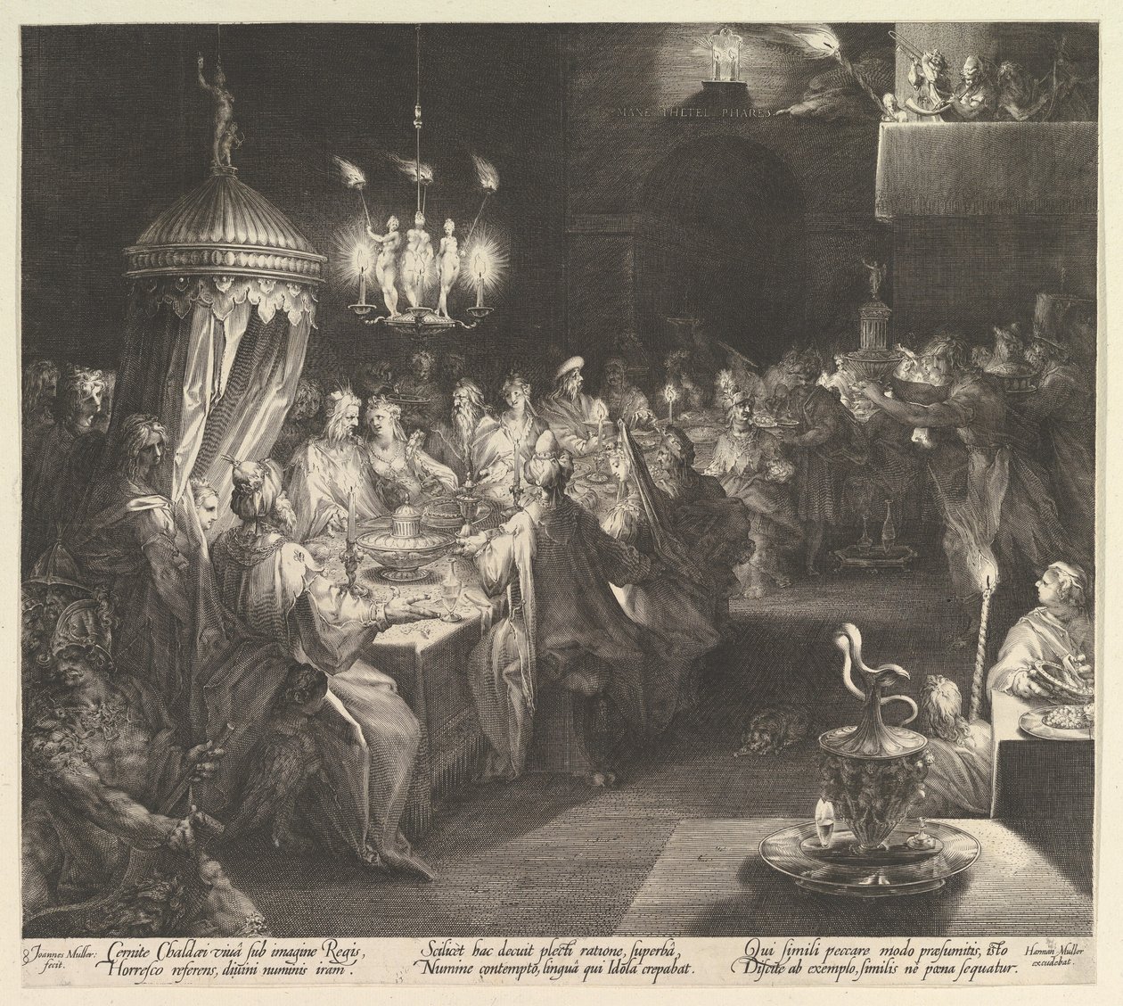 Balthazars fest, ca. 1624. af Jan Muller