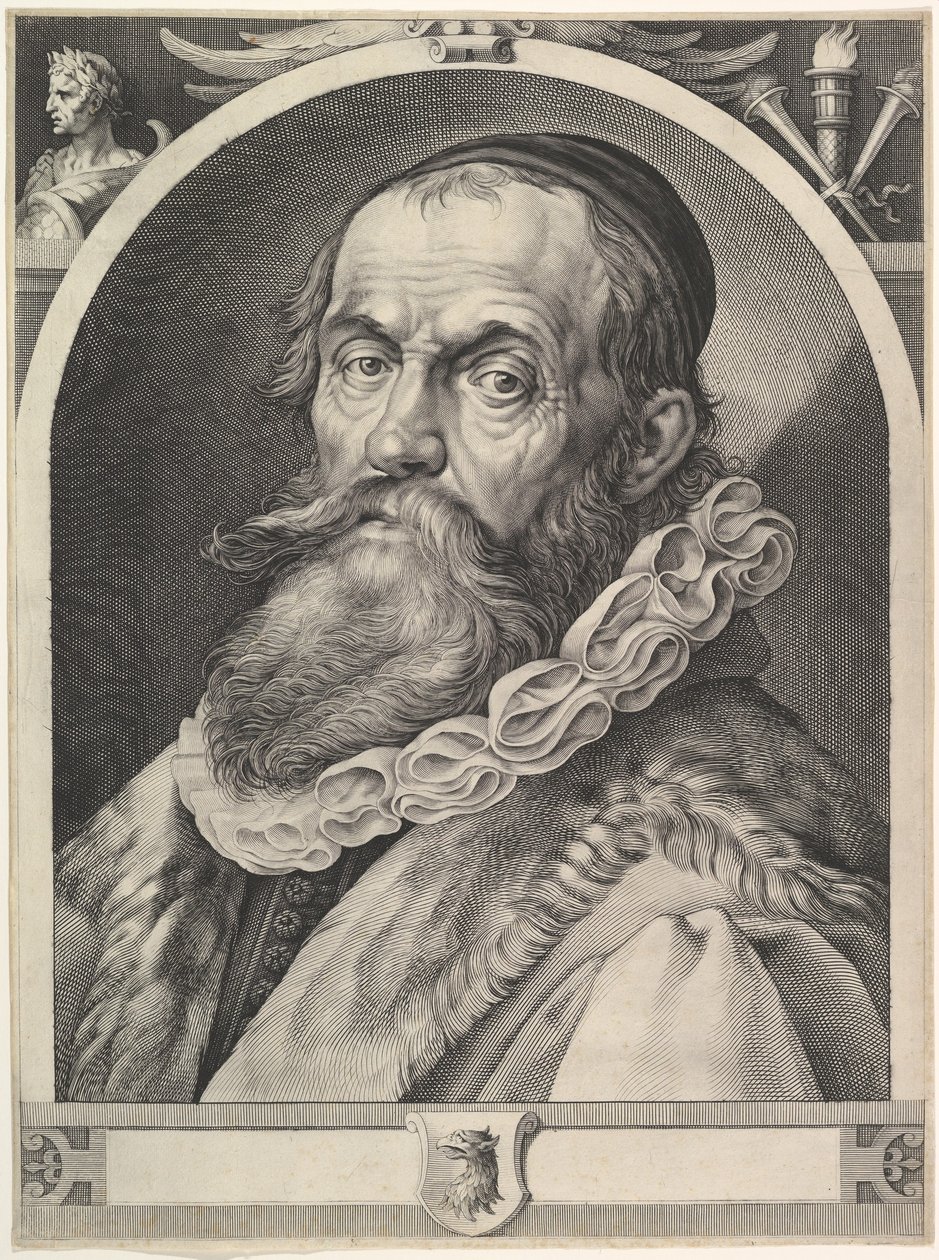Portræt af Hendrick Goltzius, ca. 1617. af Jan Muller