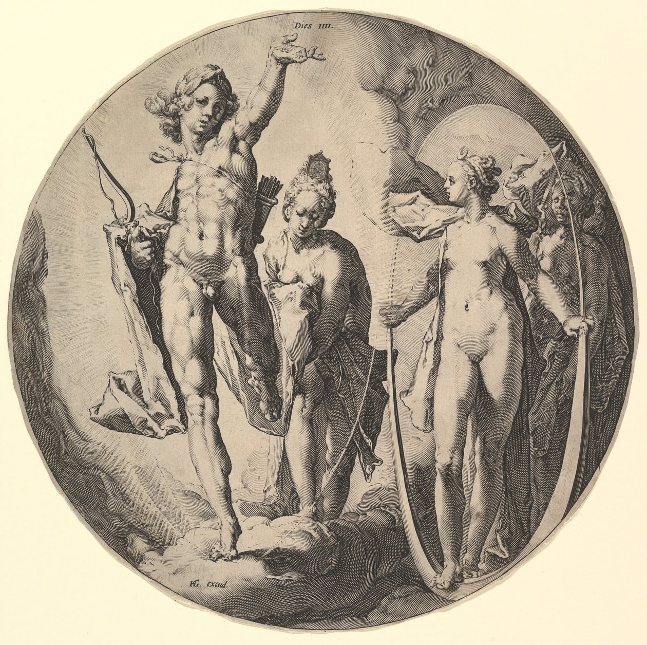The Fourth Day Dies IV, fra serien The Creation of the World, ca. 1596. af Jan Muller