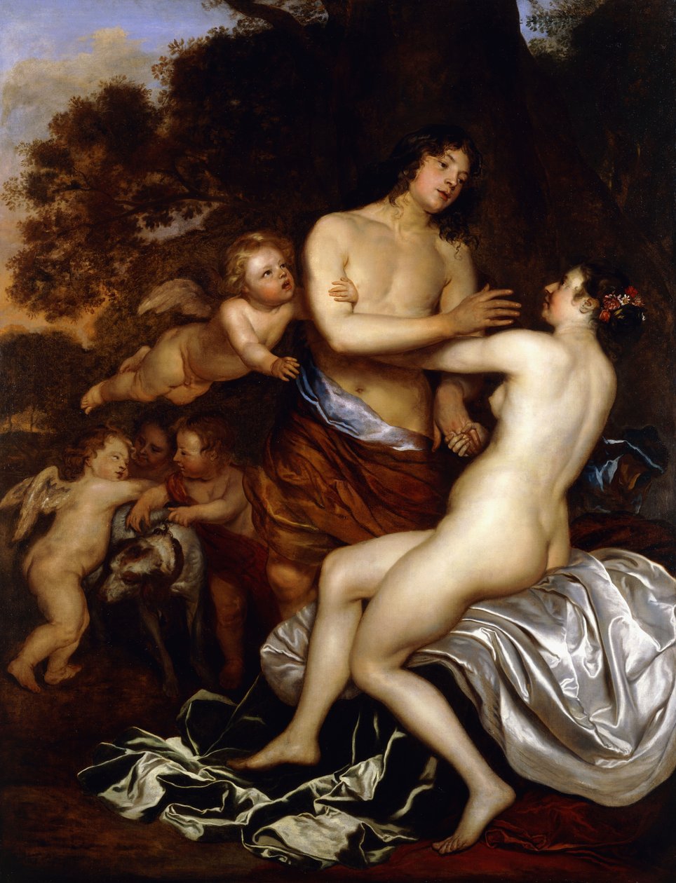 Venus og Adonis af Jan Mytens