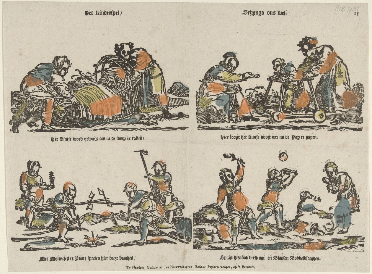 Børneleg / Glæder os godt (titel på objekt) af Jan Nieuwenhuyzen