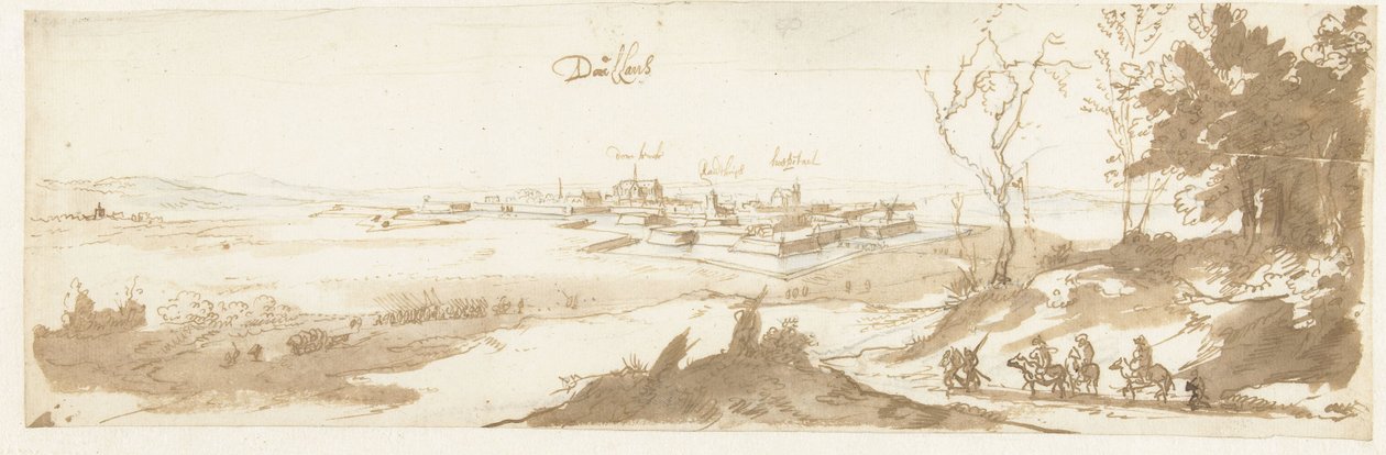 Udsigt over Doullens af Jan Peeters (I)