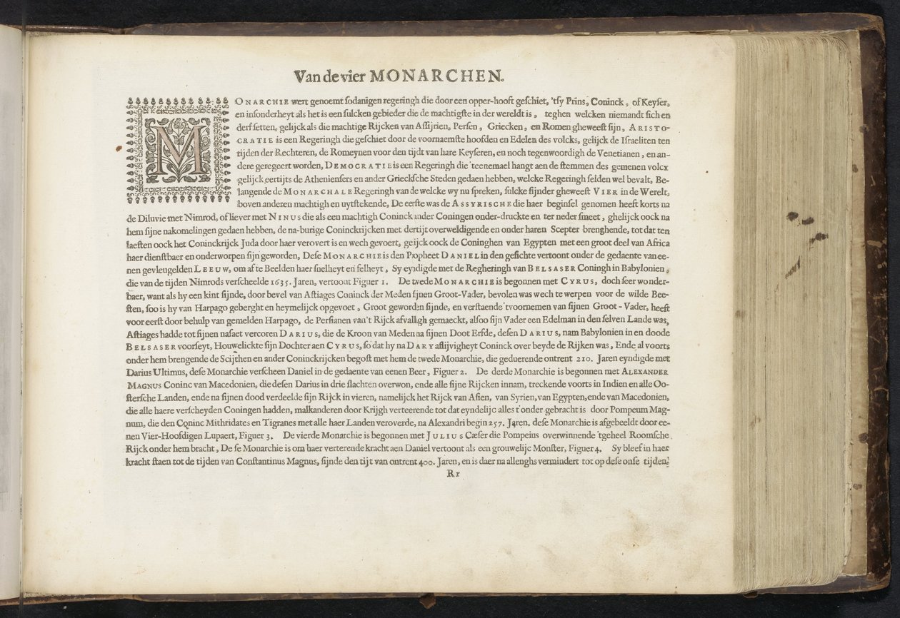 Af de fire monarker (titel på objekt) Den Grooten Figuer-Bibel (...) (serietitel) af Jan Philipsz Schabaelje