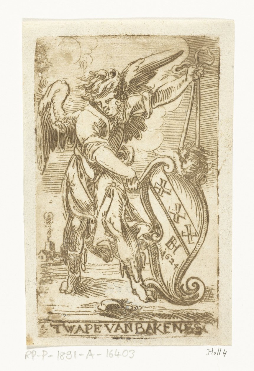 Bakkenes-familiens våbenskjold Wapen van Bakenes (titel på objekt) af Jan Philipsz. van Bouckhorst