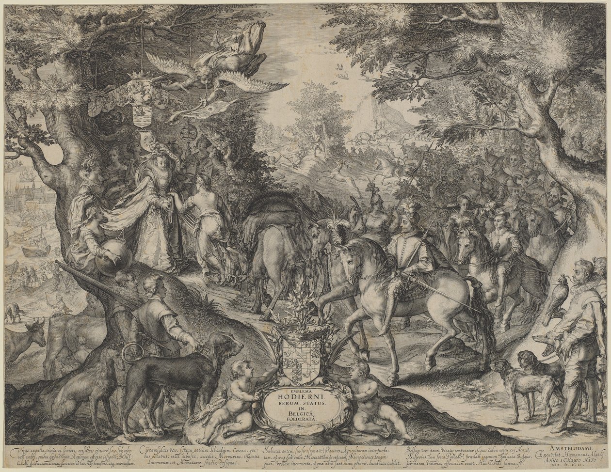 Allegori om blomstrende stat i de forenede provinser af Jan Pietersz Saenredam