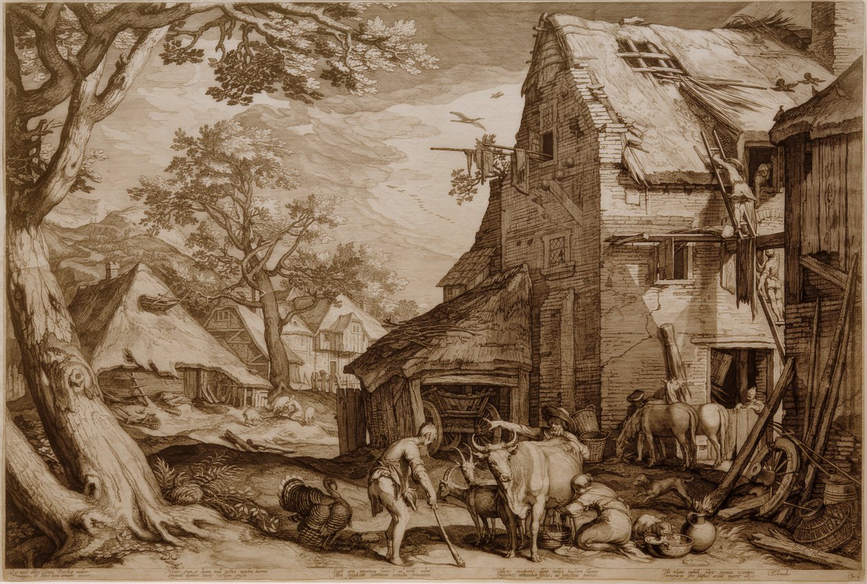 Den fortabte søn som svinehyrde af Jan Pietersz Saenredam