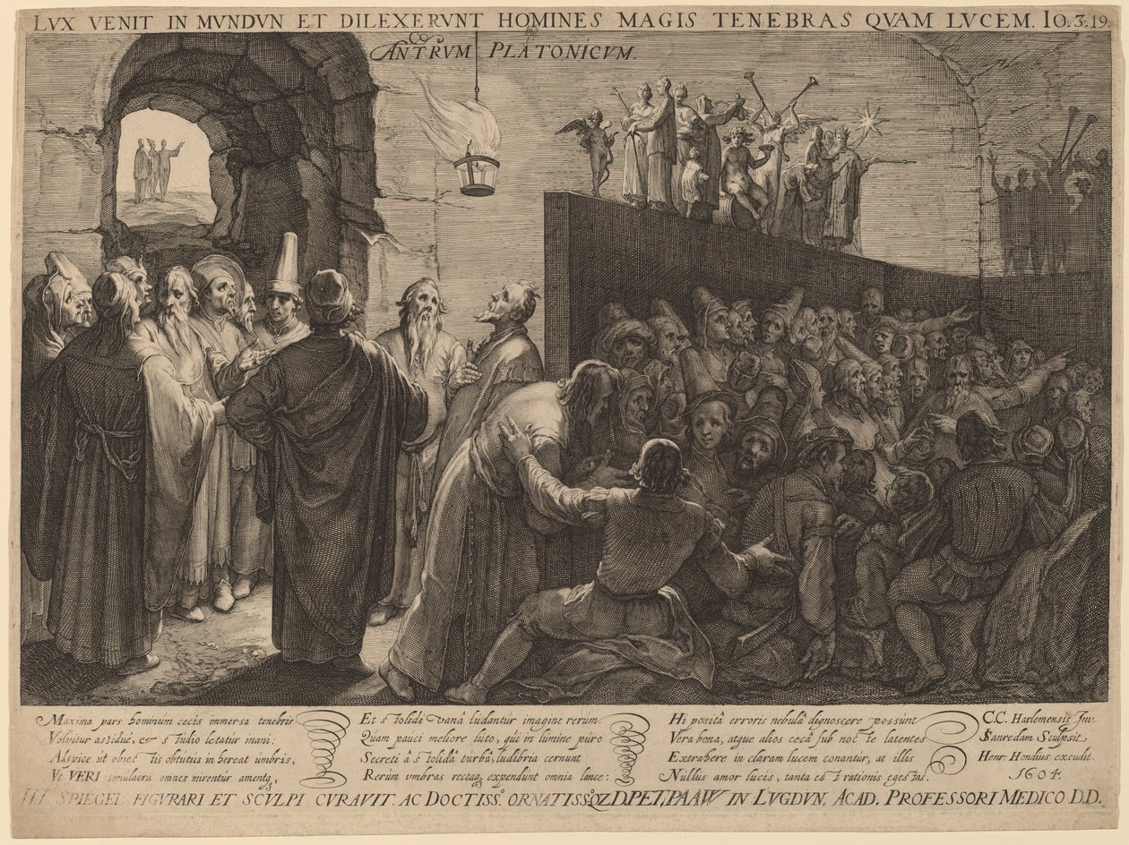 Platons hule af Jan Pietersz Saenredam after Cornelis Cornelisz van Haarlem