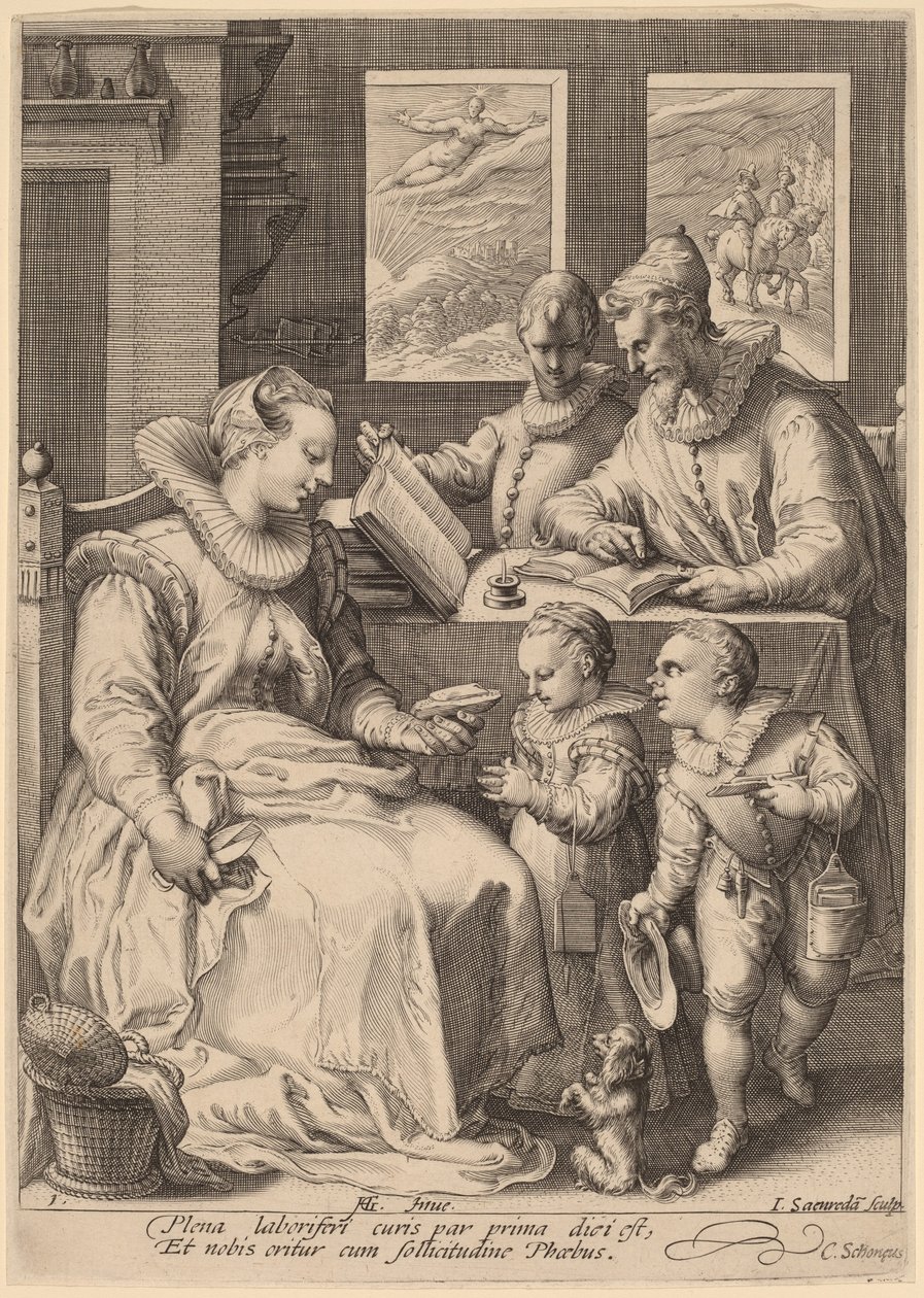 Morgen af Jan Pietersz Saenredam, after Hendrik Goltzius