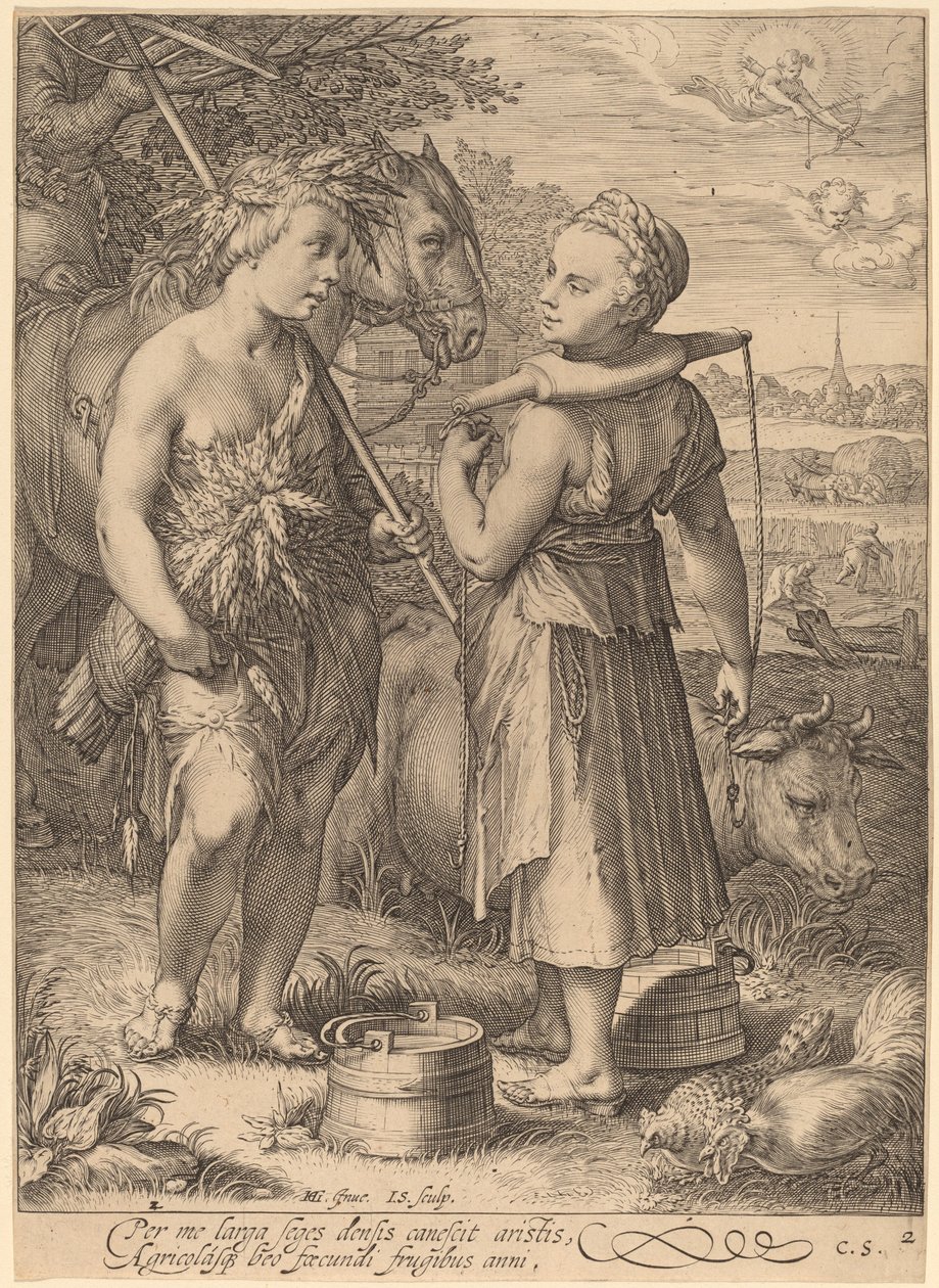 Sommer af Jan Pietersz Saenredam after Hendrik Goltzius
