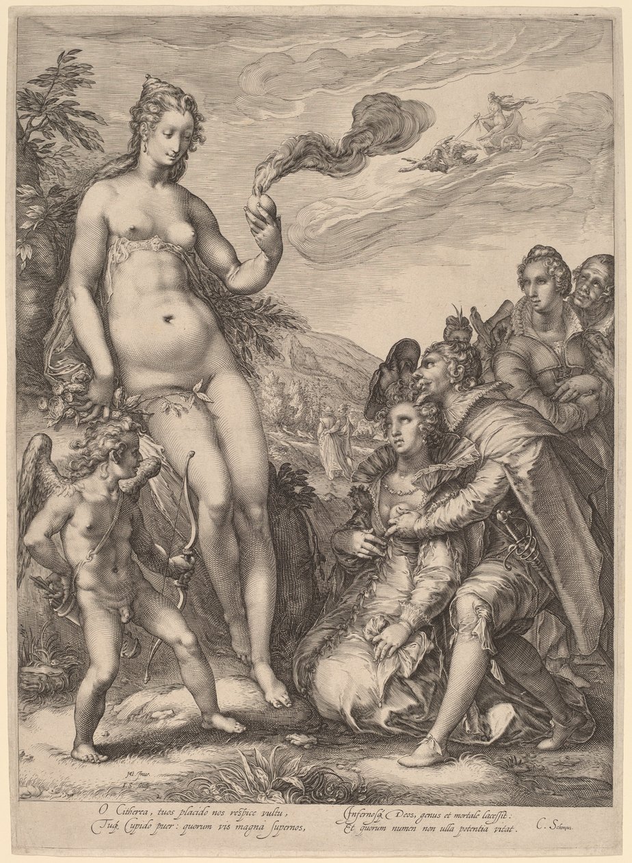 Venuskulten af Jan Pietersz Saenredam, after Hendrik Goltzius