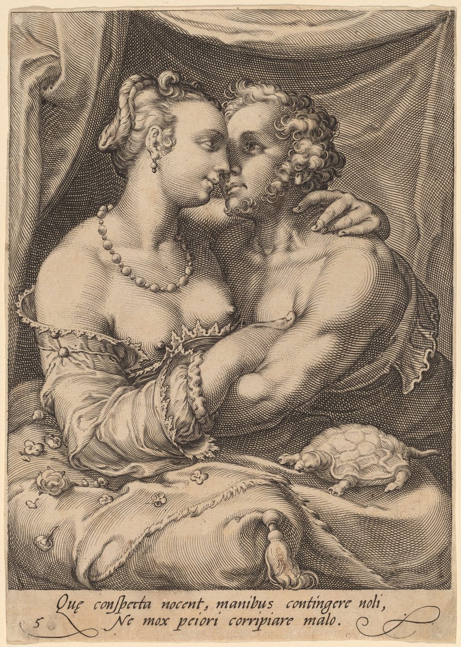 Røre ved af Jan Pietersz Saenredam after Hendrik Goltzius