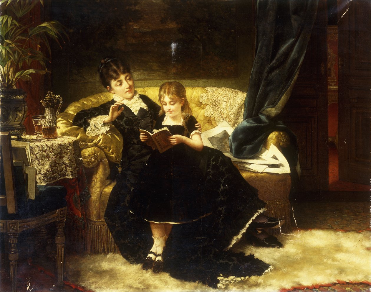 Lektionen, 1883 af Jan Portielje