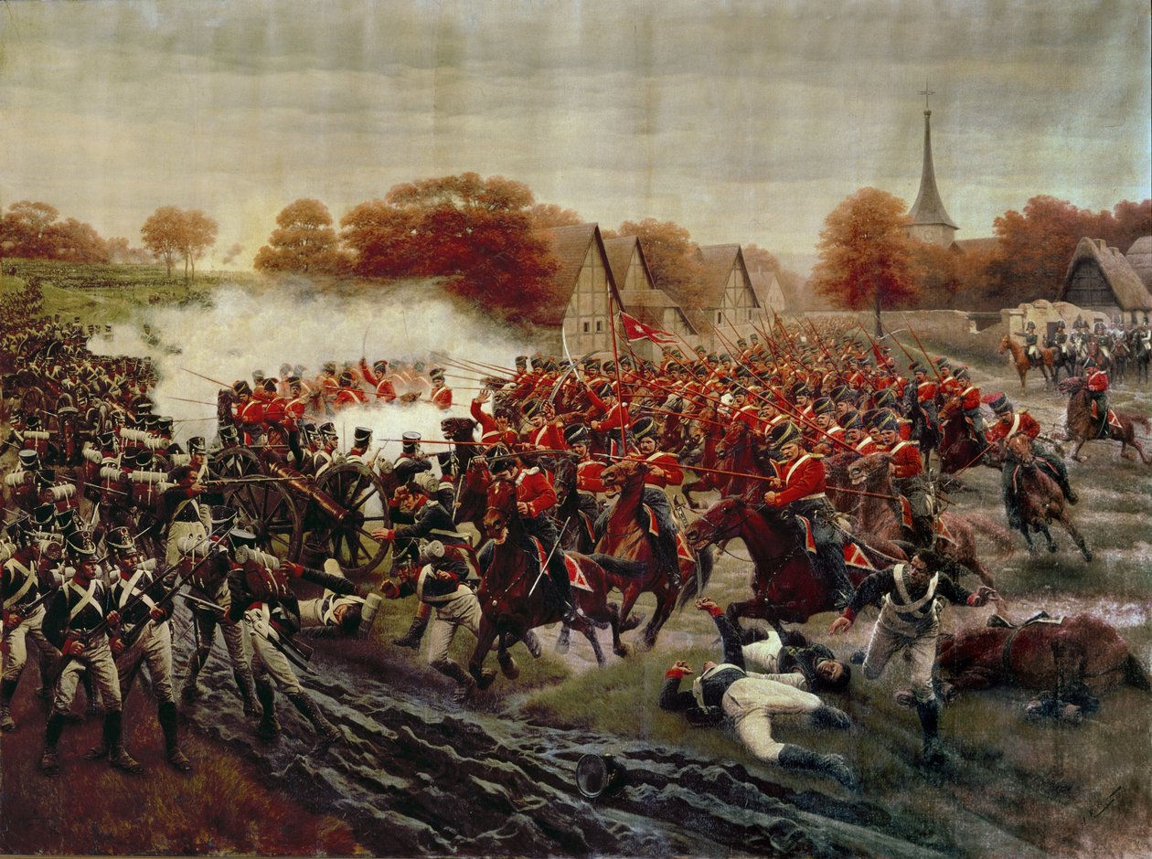 Cossacks Charging the Guns (olie på lærred) af Jan Rosen
