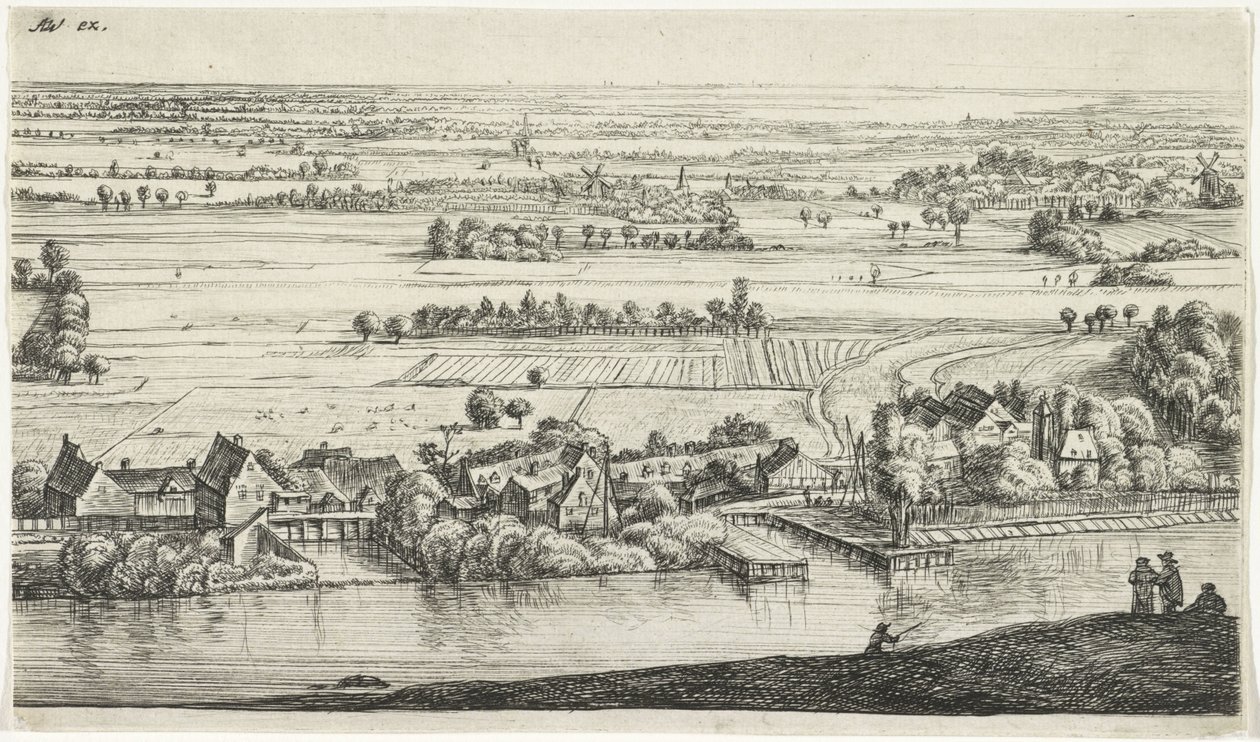 Landsby ved floden Forskellige landskaber (serietitel) af Jan Ruyscher