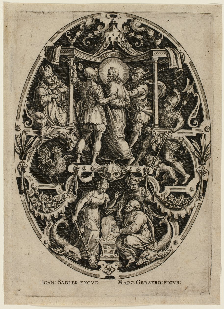 Arrestation af Kristus, fra Passion of Christ af Jan Sadeler I