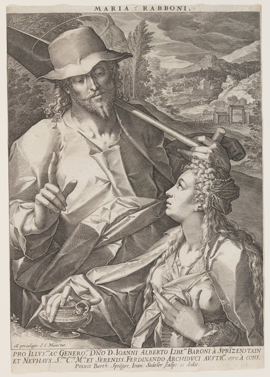 Noli me tangere af Jan Sadeler I