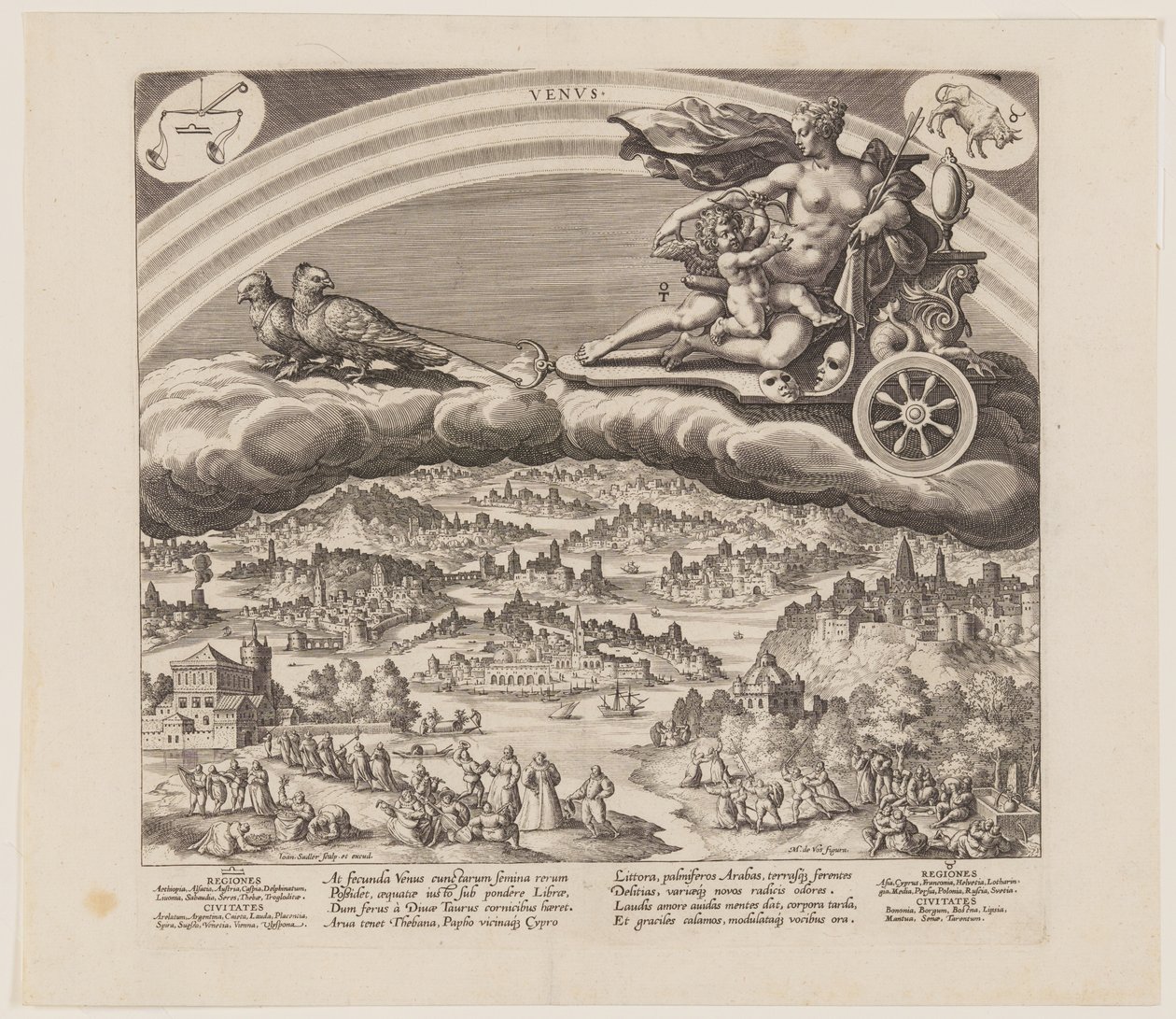 Venus, fra De syv planeter af Jan Sadeler I