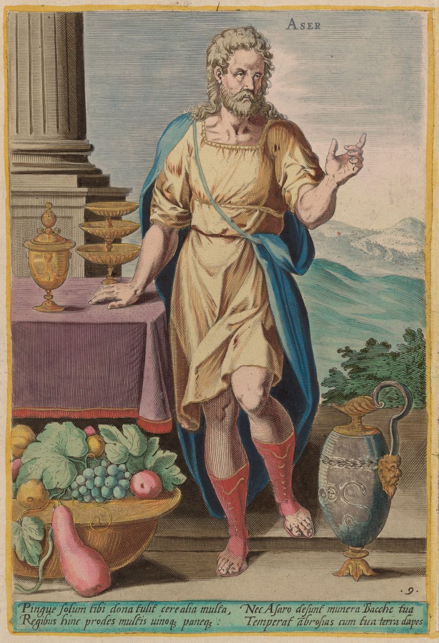 Asher af Jan Sadeler I after Crispen van den Broecke