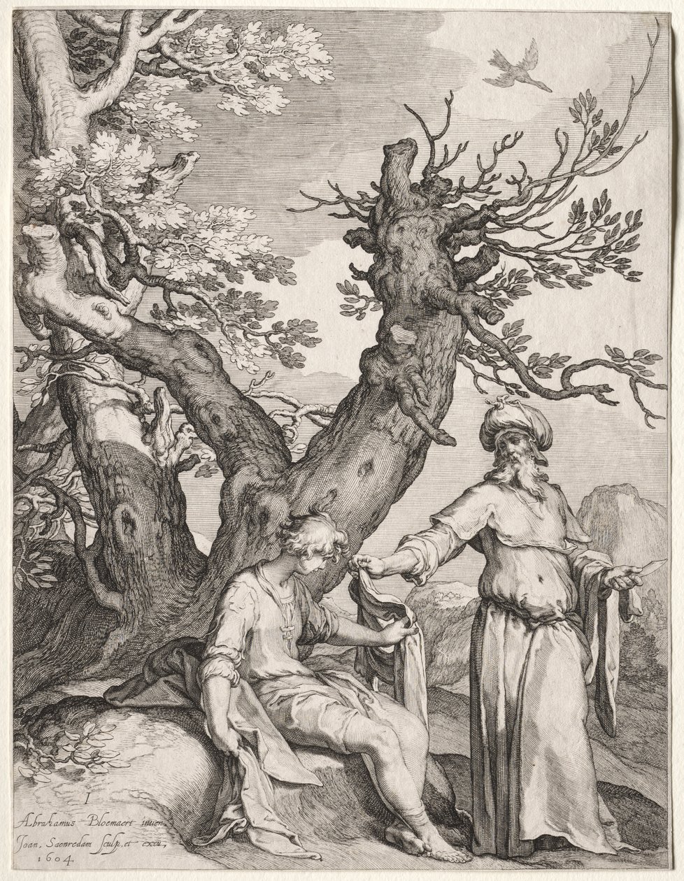 Ahia og Jeroboam af Jan Saenredam