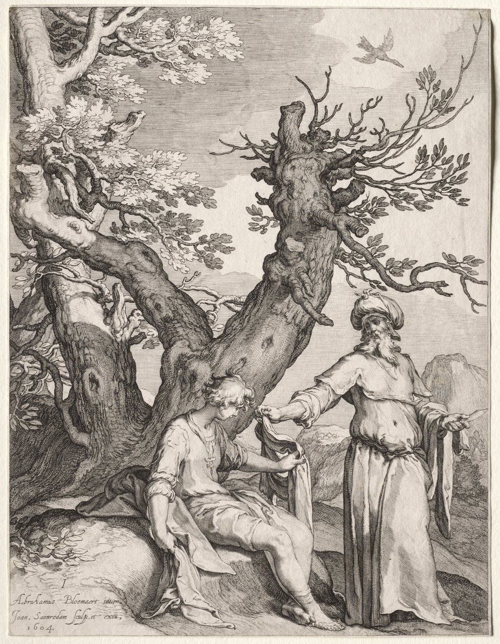 Ahia og Jeroboam, 1604. af Jan Saenredam
