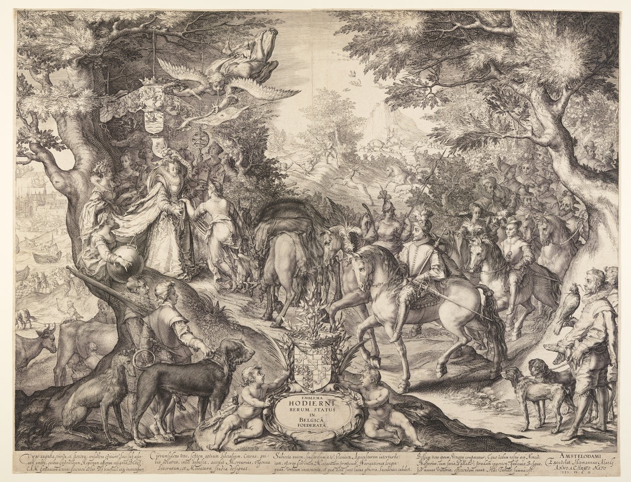 Allegori om den blomstrende tilstand i de forenede provinser af Jan Saenredam