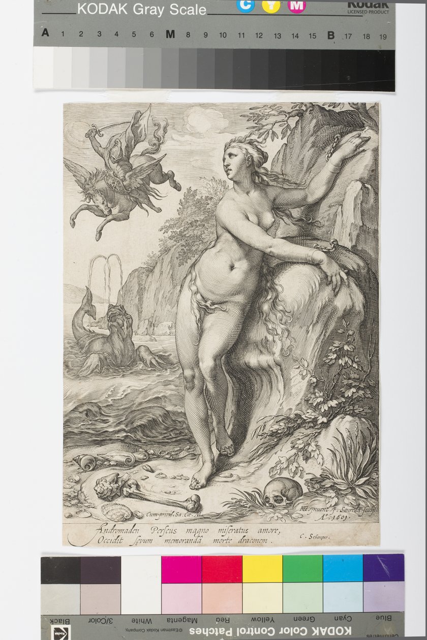 Andromeda, ca. 1609 (gravering) af Jan Saenredam