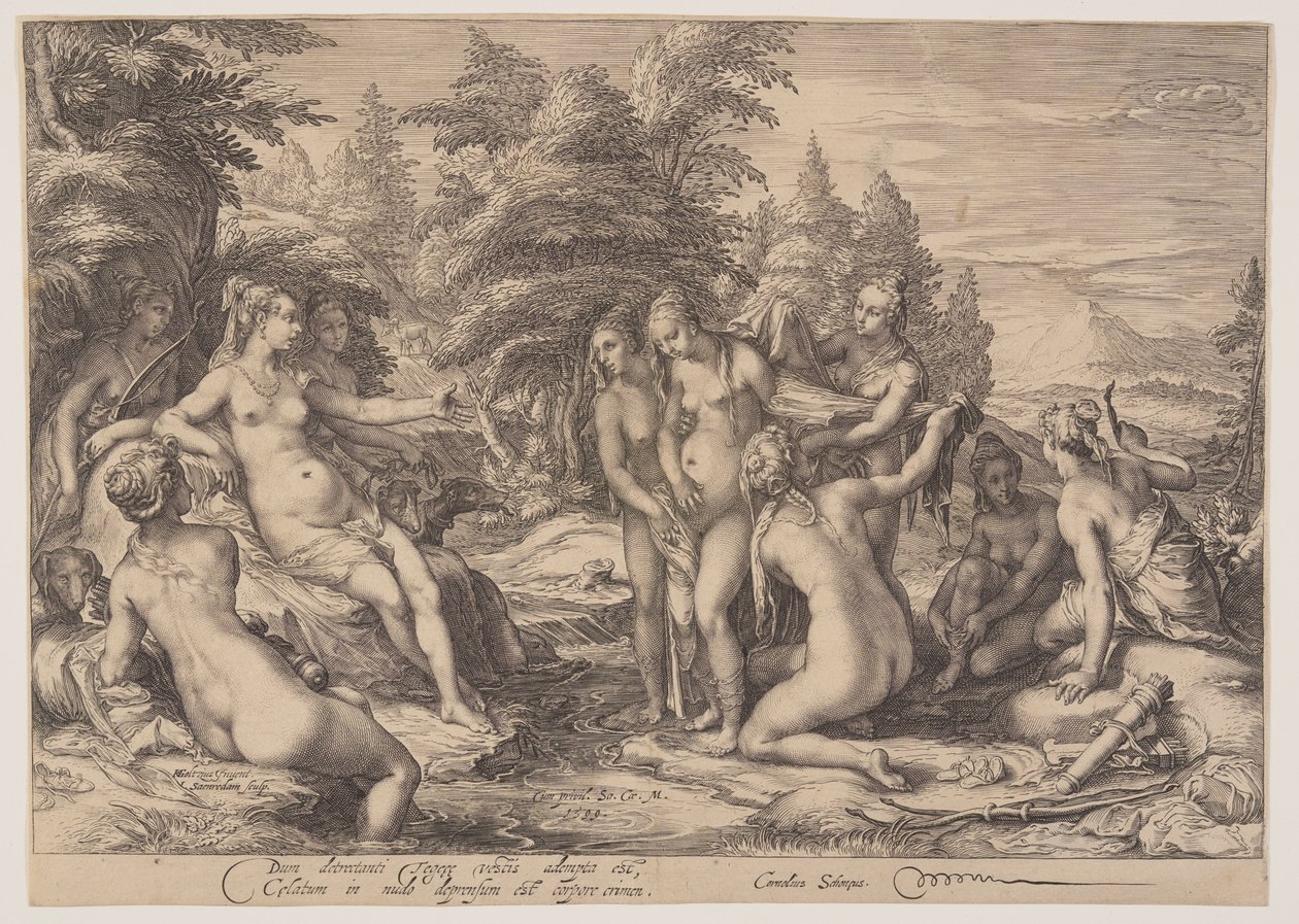 Diana og Callisto af Jan Saenredam